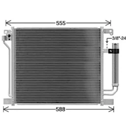 Condenseur de Climatisation pour NISSAN JUKE I ph.1 2010-2014, OEM: 92100BA61A, Neuf