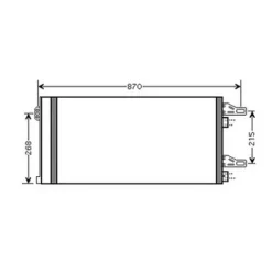 Condenseur de Climatisation pour CITROËN JUMPER II ph.1 2006-2014, OEM: 0001391281080, Neuf