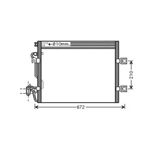 Condenseur de Climatisation pour MERCEDES CLASSE S 1998-2002 (W220), OEM: A2215000554, Neuf