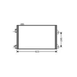 Condenseur de Climatisation pour RENAULT CLIO III ph.1 2005-2009, OEM: 8200245598, Neuf