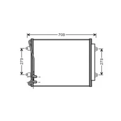 Condenseur de Climatisation pour VOLKSWAGEN PASSAT CC 2008-2011, OEM: 3C0820411D, Neuf
