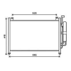 Condenseur de Climatisation pour MAZDA 2 II 2007-2014, OEM: DFY16148Z, Neuf