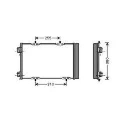Condenseur de Climatisation pour CITROËN C3 II ph.1 2009-2013, OEM: 6455HG, Neuf