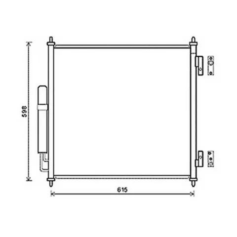 Condenseur de Climatisation pour LAND ROVER Range Rover SPORT LR322 2010-2013, OEM: LR035791, Neuf