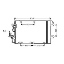Condenseur de Climatisation pour OPEL ASTRA H 2004-2007, OEM: 93178959, Neuf