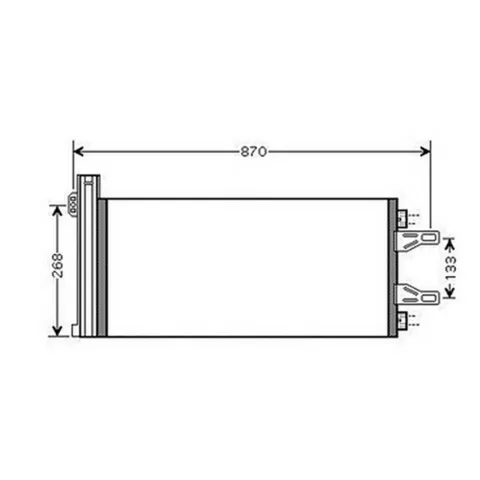 Condenseur de Climatisation pour CITROËN JUMPER II ph.1 2006-2014, OEM: 1399111080, Neuf