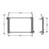 Condenseur de Climatisation pour FIAT MULTIPLA 1998-2004, OEM: 46547675, Neuf