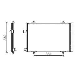 Condenseur de Climatisation pour CITROËN C5 II ph.1 2008-2010, OEM: 6455HV, Neuf