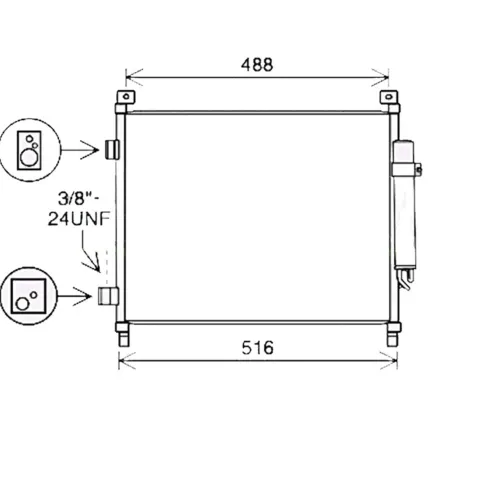 Condenseur de Climatisation pour NISSAN NOTE II depuis 2013, OEM: 921003VA1A, Neuf