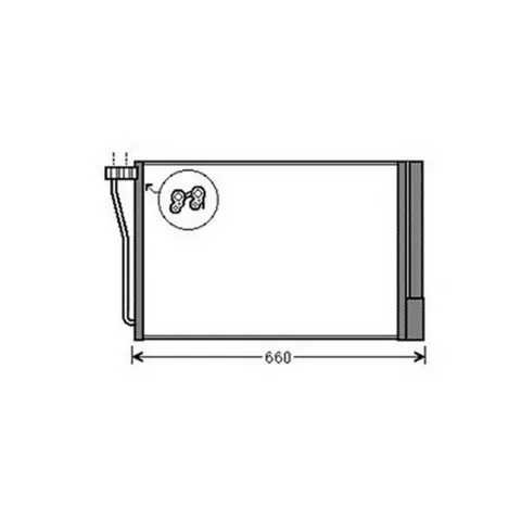 Condenseur de Climatisation pour BMW Serie 5 F10 2010-2013, OEM: 17112284243, Neuf