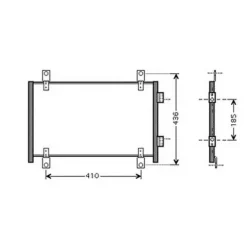 Condenseur de Climatisation pour FIAT DUCATO II ph.2 2002-2006, OEM: 1340166080, Neuf