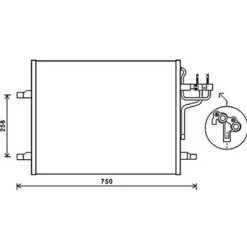 Condenseur de Climatisation pour FORD KUGA I 2008-2012, OEM: 1522067, Neuf