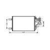 Condenseur de Climatisation pour OPEL MERIVA A ph.2 2006-2010, OEM: 1850094, Neuf