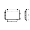 Condenseur de Climatisation pour CITROËN JUMPY II 2007-2016, OEM: 1489398080, Neuf