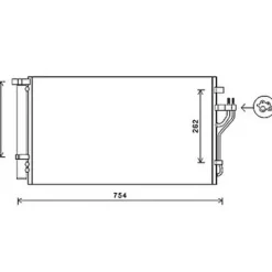 Condenseur de Climatisation pour HYUNDAI ix35 ph.1 2010-2013, OEM: 976062Y500, Neuf