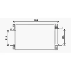 Condenseur de Climatisation pour PEUGEOT 308 II ph.1 2013-2017, OEM: 9673629780, Neuf
