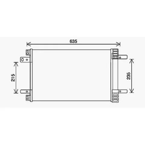 Condenseur de Climatisation pour PEUGEOT 308 II ph.1 2013-2017, OEM: 9673629780, Neuf