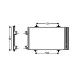 Condenseur de Climatisation pour CITROËN C5 II ph.1 2008-2010, OEM: 6455JA, Neuf