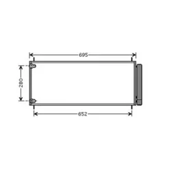 Condenseur de Climatisation pour TOYOTA VERSO 2009-2013, OEM: 8845002410, Neuf