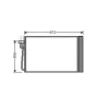 Condenseur de Climatisation pour BMW Serie 5 E60-E61 2003-2007, OEM: 64509122825, Neuf