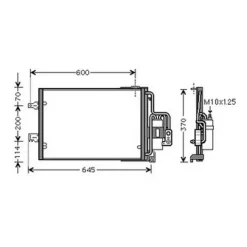 Condenseur de Climatisation pour OPEL CORSA C ph.2 2003-2006, OEM: 93183711, Neuf
