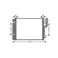 Condenseur de Climatisation pour HYUNDAI i30 I ph.1 2007-2010, OEM: 976062H600, Neuf