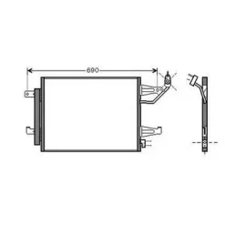 Condenseur de Climatisation pour SMART FORTWO 2007-2011 (451), OEM: A4548300070, Neuf
