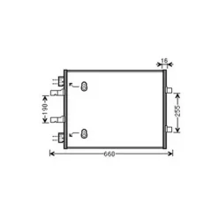 Condenseur de Climatisation pour OPEL VIVARO I ph.2 2006-2014, OEM: 4419021, Neuf
