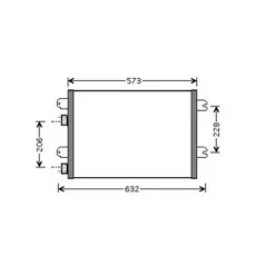 Condenseur de Climatisation pour DACIA LOGAN I ph.1 2005-2008, OEM: 8200182361, Neuf