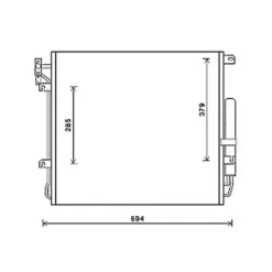 Condenseur de Climatisation pour LAND ROVER Range Rover L322 2010-2012, OEM: JRB500140, Neuf