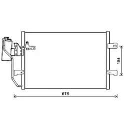 Condenseur de Climatisation pour MERCEDES CLASSE A 1997-2001 (W168), OEM: 1685000854, Neuf