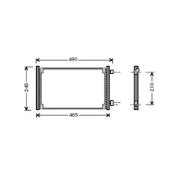 Condenseur de Climatisation pour FIAT SEICENTO depuis 1998, OEM: 46799740, Neuf