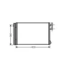 Condenseur de Climatisation pour BMW Serie 3 E90-E91 2005-2008, OEM: 64539229022, Neuf