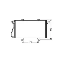 Condenseur de Climatisation pour RENAULT MASTER II ph.1 1997-2003, OEM: 2765000QAF, Neuf