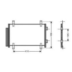 Condenseur de Climatisation pour FIAT DUCATO II ph.2 2002-2006, OEM: 1347842080, Neuf