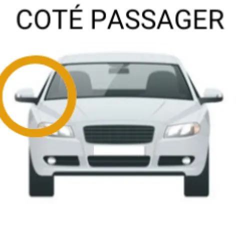 Coque rétroviseur droit DACIA SANDERO II STEPWAY, 2012-2016, Neuve à peindre