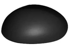 Coque rétroviseur droit pour PEUGEOT 107 phase 1, 2005-2008, noire, Neuve