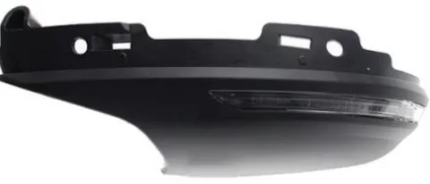 Coque rétroviseur gauche inférieure avec feu clignotant pour RENAULT CLIO V phase 2 depuis 2023, Noire, Neuve