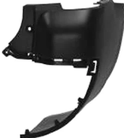 Crosse arrière droite pour PEUGEOT PARTNER II phase 3, 2015-2018 (long) noire, embout pare chocs arrière, Neuf