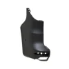 Crosse gauche pare-chocs arrière pour RENAULT KANGOO III phase 1 depuis 2021, noire gaufrée, avec 1 trou PDC, Mod. VAN, Neuf