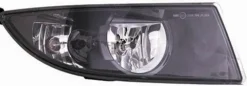 Feu antibrouillard droit pour SKODA FABIA II ph. 2 2010-2014, HB4, Corps noir, Mod. Sport, Neuf
