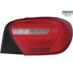 Feu arrière droit à led pour MERCEDES (W176) CLASSE A 2012-2015, incolore rouge, connecteur rectangulaire, Neuf