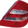 Feu arrière droit extérieur à LED pour MERCEDES CLASSE E (W211) de 2002 à 2006, Mod. Berline-AVANTGARDE, incolore-rouge, Neuf