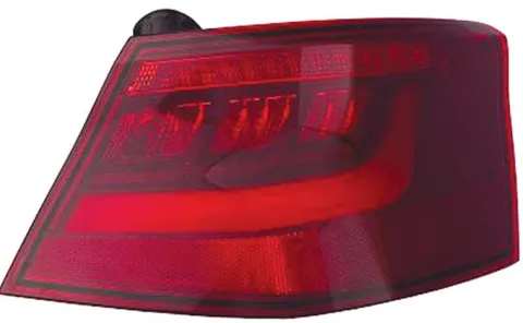 Feu arrière droit extérieur pour AUDI A3 III ph.1 (3 portes) 2012-2016, à led, partie sur aile