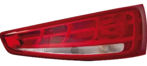 Feu arrière droit pour AUDI Q3 I phase 1, 2011-2014, blanc et rouge, Neuf