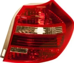 Feu arrière droit pour BMW SERIE 1 E87N de 2007 à 2011, modèle 5 portes, LED, chromé, rouge et blanc, Neuf