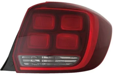 Feu arrière droit pour DACIA SANDERO II phase 2, 2016-2020, blanc et rouge, Neuf
