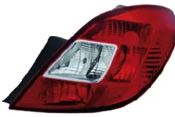 Feu arrière droit pour OPEL CORSA D phase 1, 2006-2010, rouge/blanc, (5 portes), Neuf