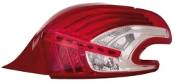 Feu arrière droit pour PEUGEOT 208 phase 1, 2012-2015, à led, Neuf