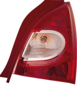 Feu arrière droit pour RENAULT TWINGO II phase 2, 2012-2014, rouge/blanc, Neuf